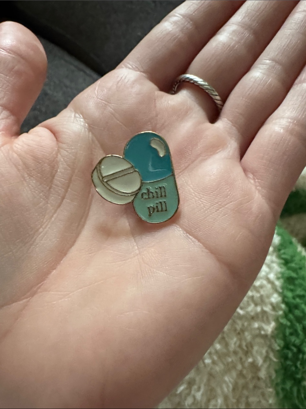 Heart, butterfly, chill pill Enamel Pin - Kids Accessories - Picture 4 of 7